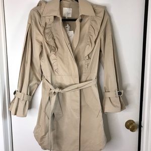 JOIE PEACOAT IN LIGHT SAND XS